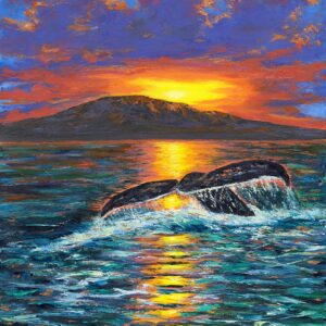 Whale Tail- Molokai Sunset