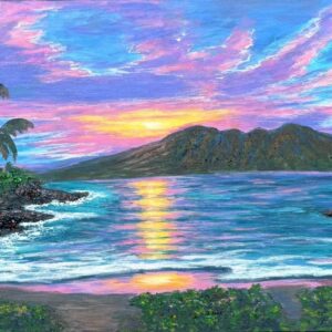Kapalua Bay Sunset / Original Painting 24x36